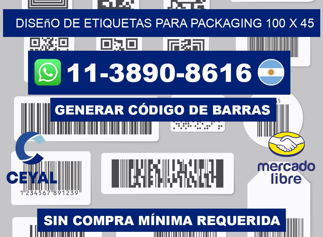 diseño de etiquetas para packaging 100 x 45