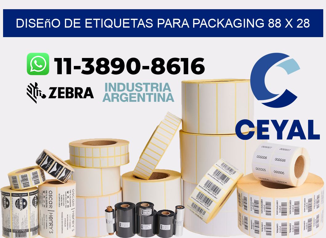 diseño de etiquetas para packaging 88 x 28