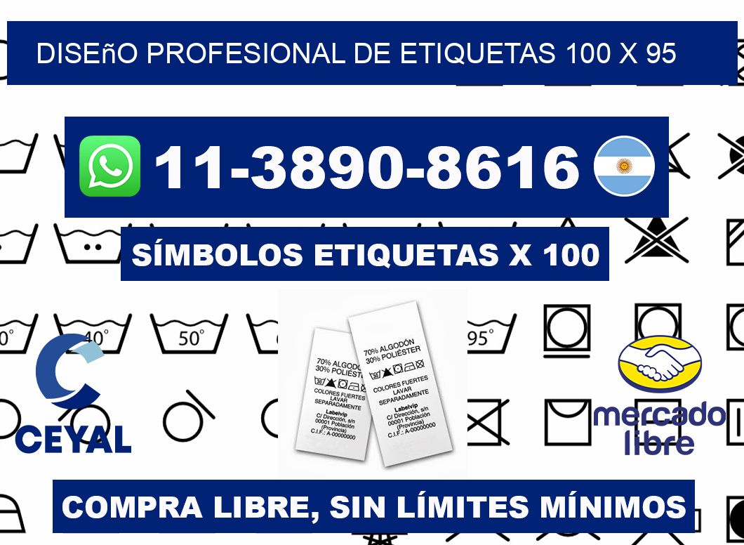 diseño profesional de etiquetas 100 x 95