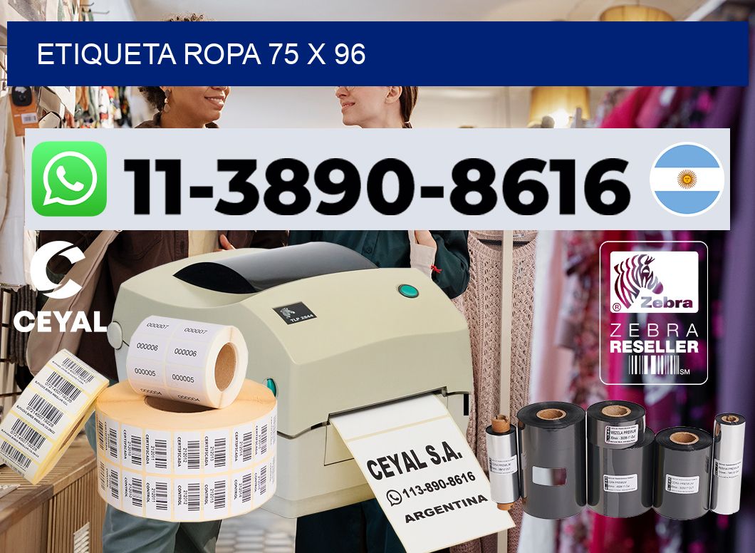 etiqueta ropa 75 x 96