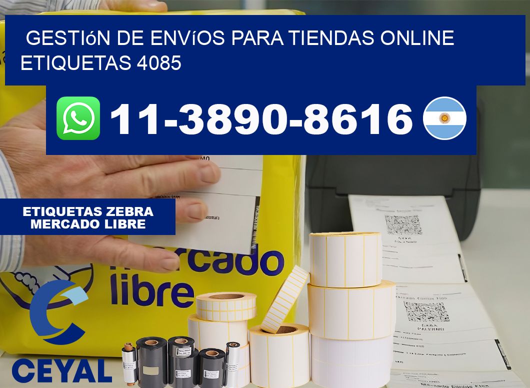 Gestión de envíos para tiendas online  etiquetas 4085