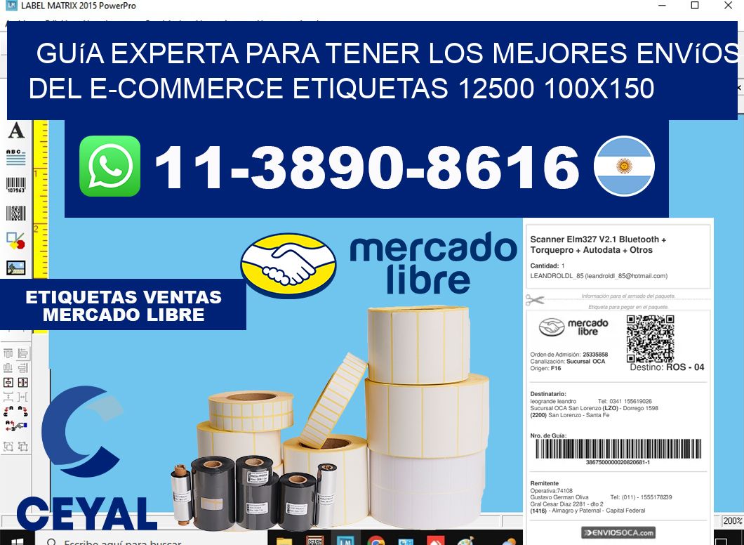 Guía experta para tener los mejores envíos del e-commerce etiquetas 12500 100x150