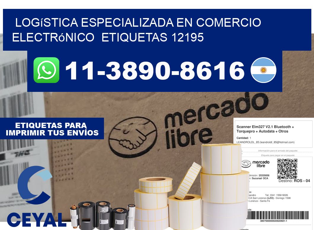 Logística especializada en comercio electrónico  etiquetas 12195