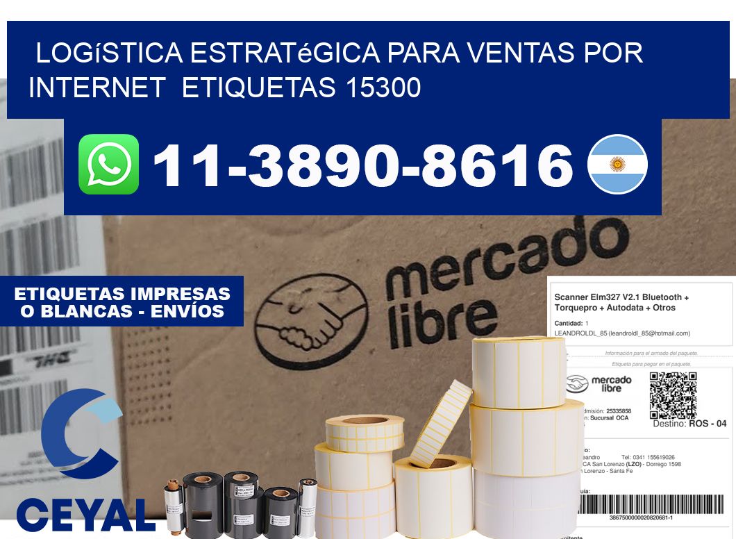 Logística estratégica para ventas por internet  etiquetas 15300