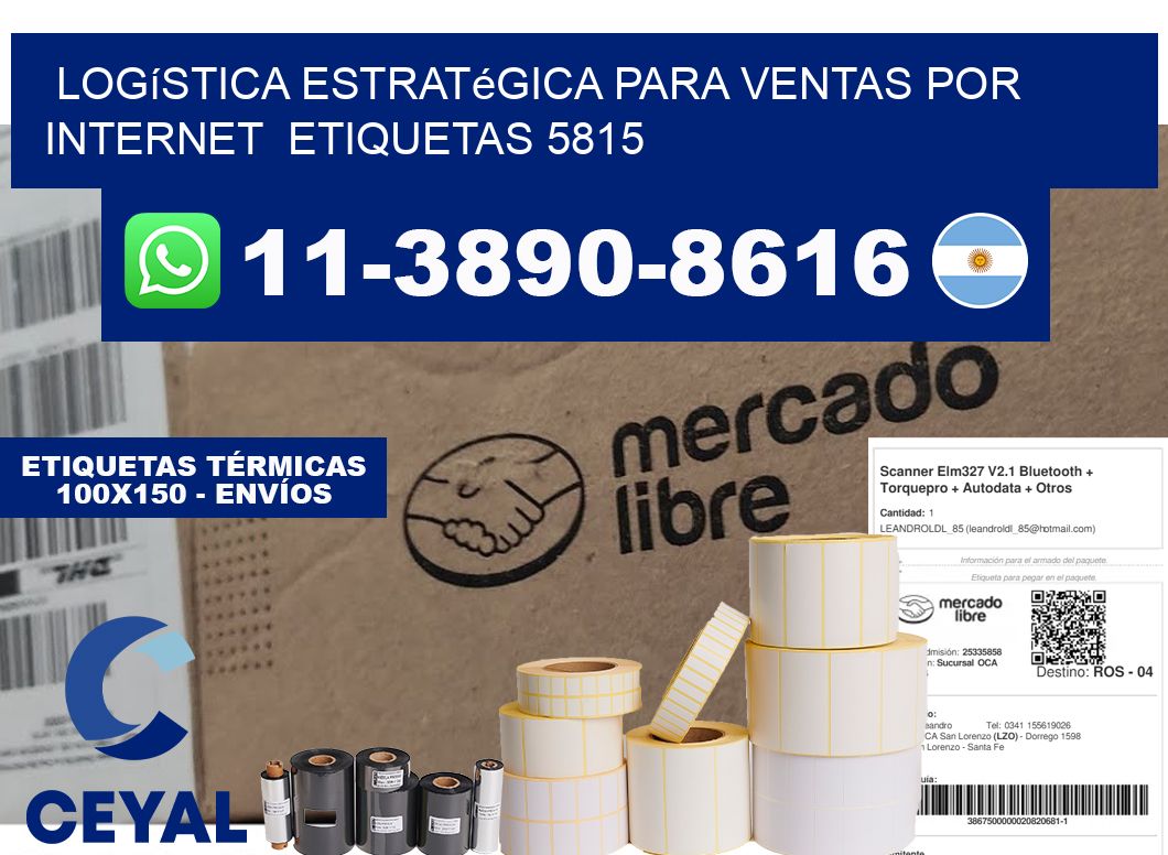 Logística estratégica para ventas por internet  etiquetas 5815