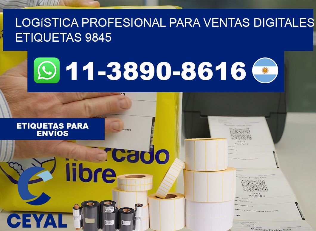 Logística profesional para ventas digitales  etiquetas 9845