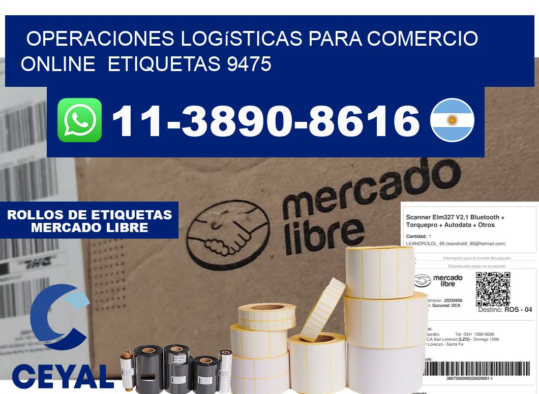 Operaciones logísticas para comercio online etiquetas 9475
