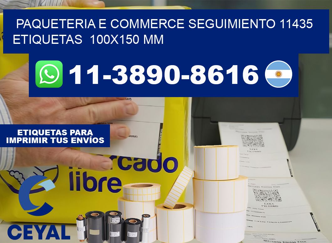 Paqueteria e commerce seguimiento 11435   etiquetas  100×150 mm