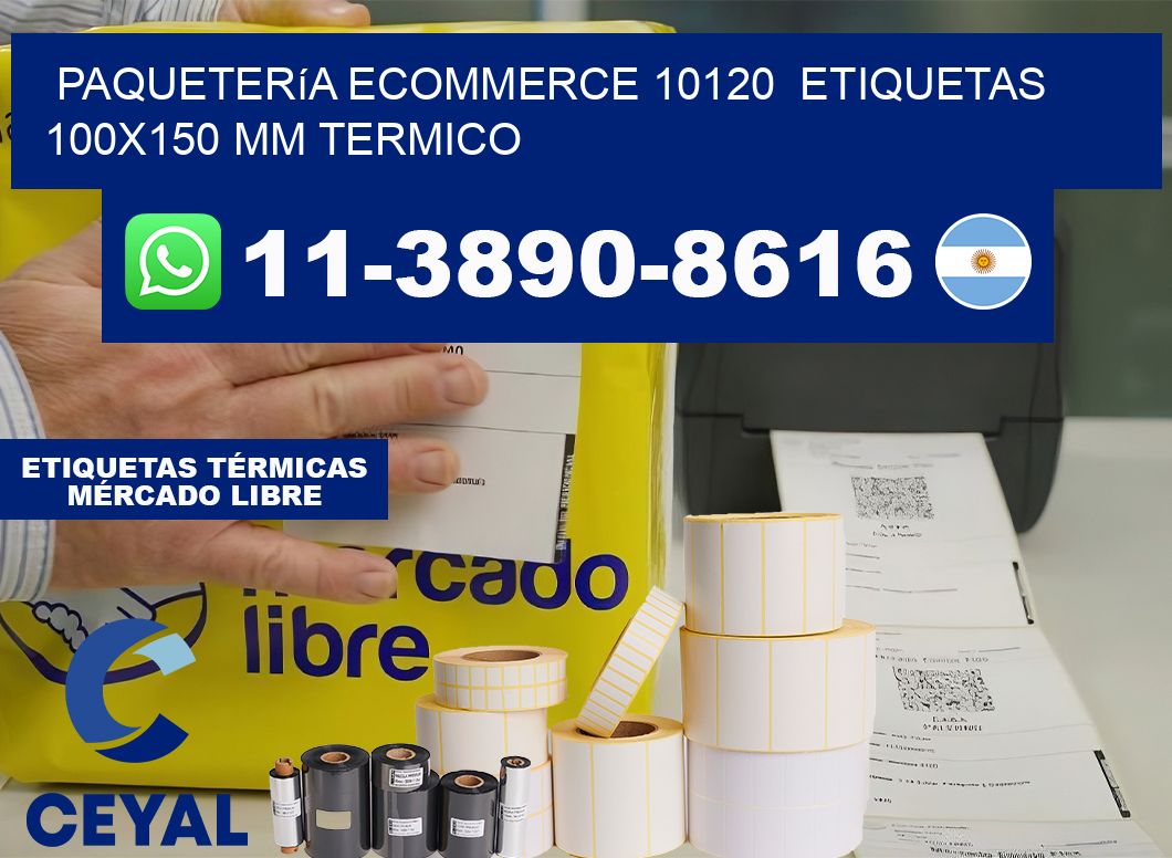 Paquetería eCommerce 10120  etiquetas 100×150 mm termico