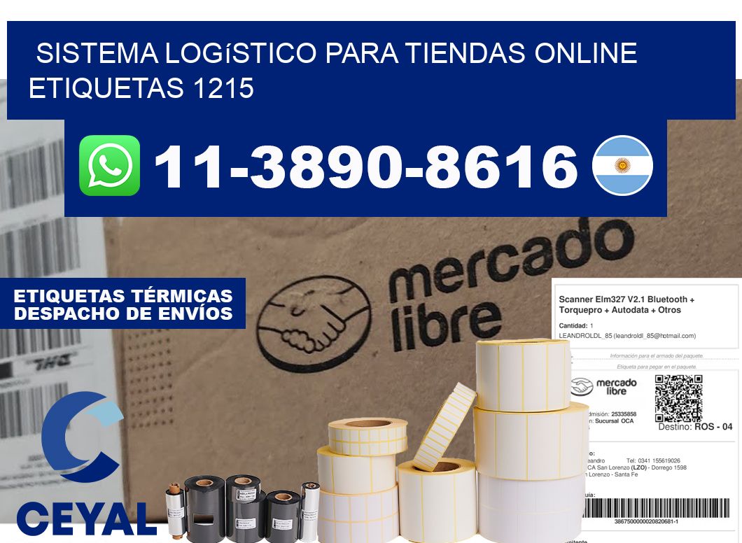 Sistema logístico para tiendas online  etiquetas 1215
