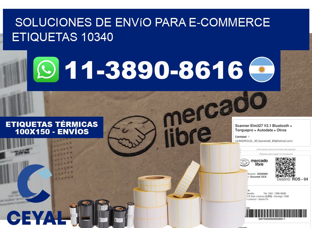 Soluciones de envío para e-commerce  etiquetas 10340