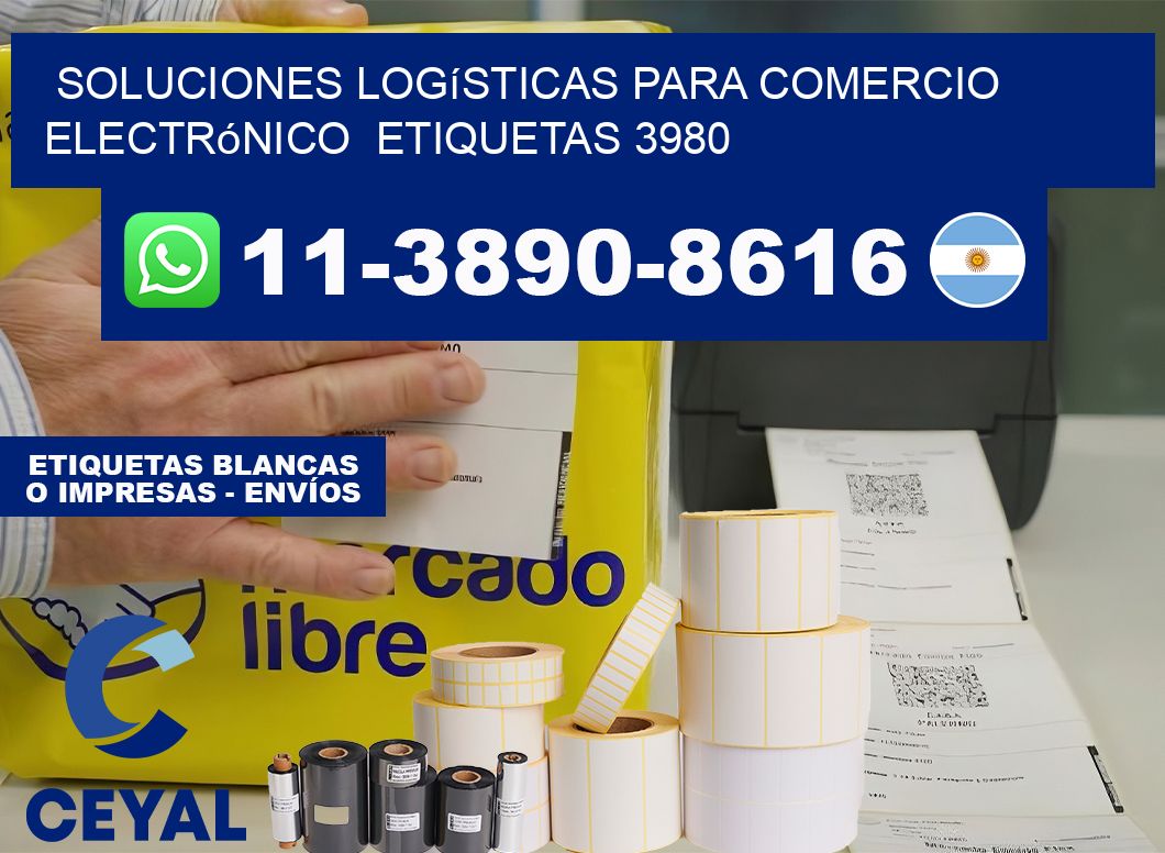 Soluciones logísticas para comercio electrónico  etiquetas 3980