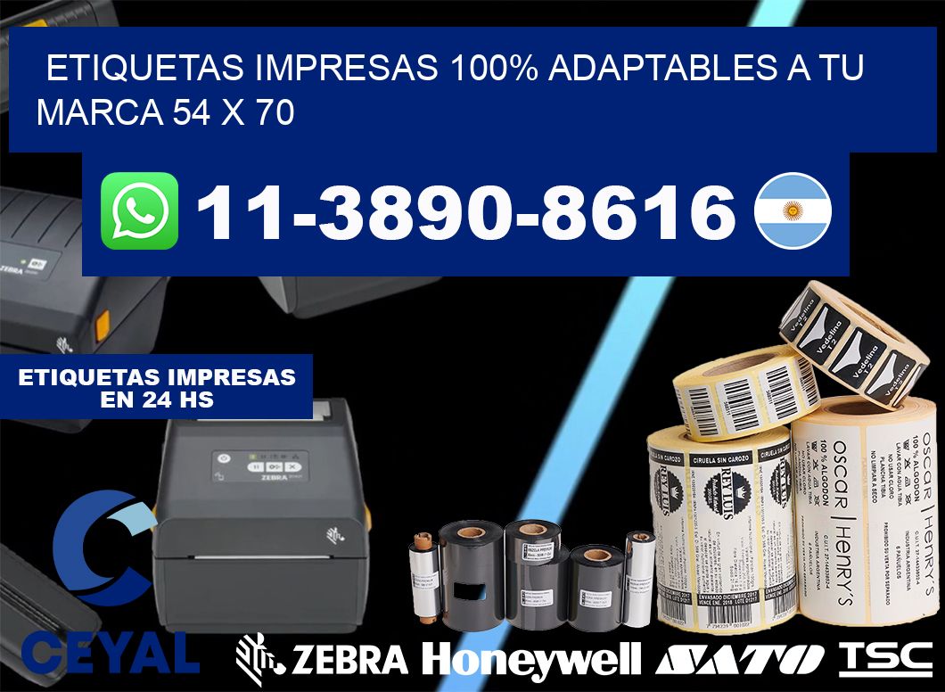 etiquetas impresas 100% adaptables a tu marca 54 x 70