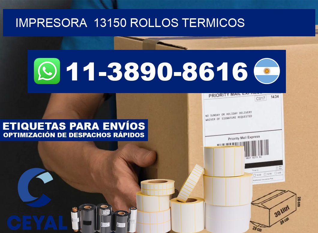impresora  13150 rollos termicos