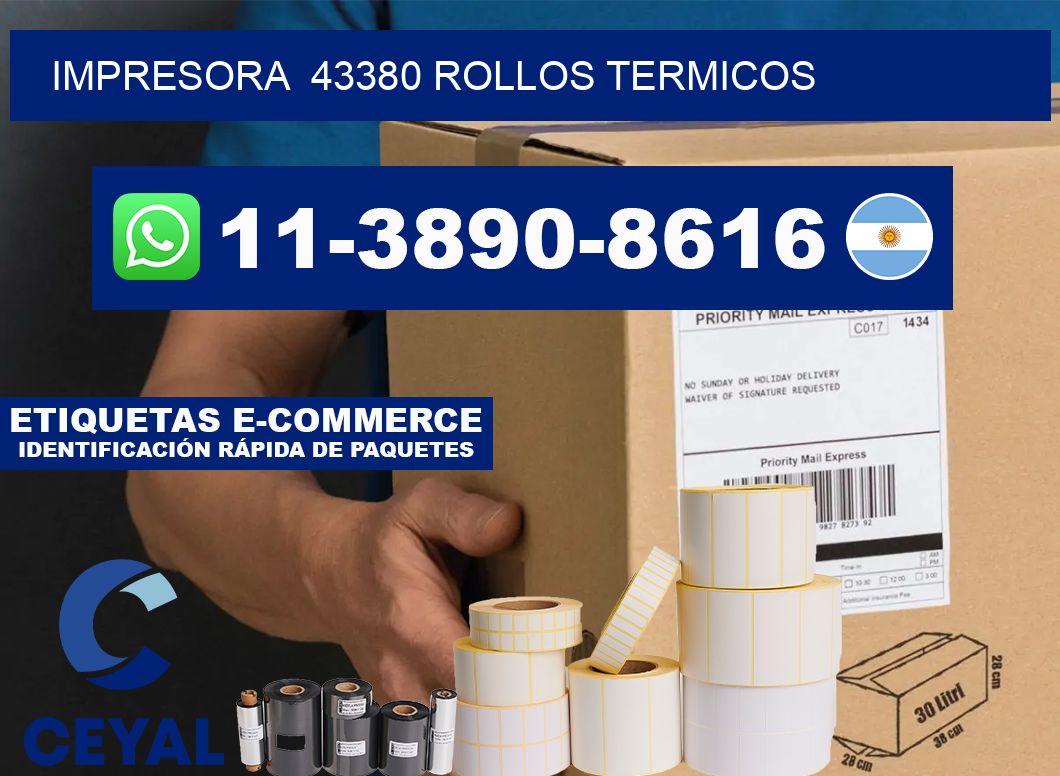 impresora  43380 rollos termicos