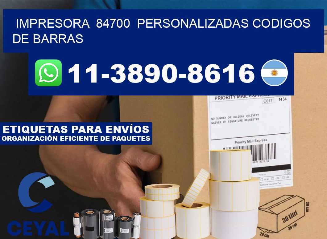 impresora  84700  personalizadas codigos de barras