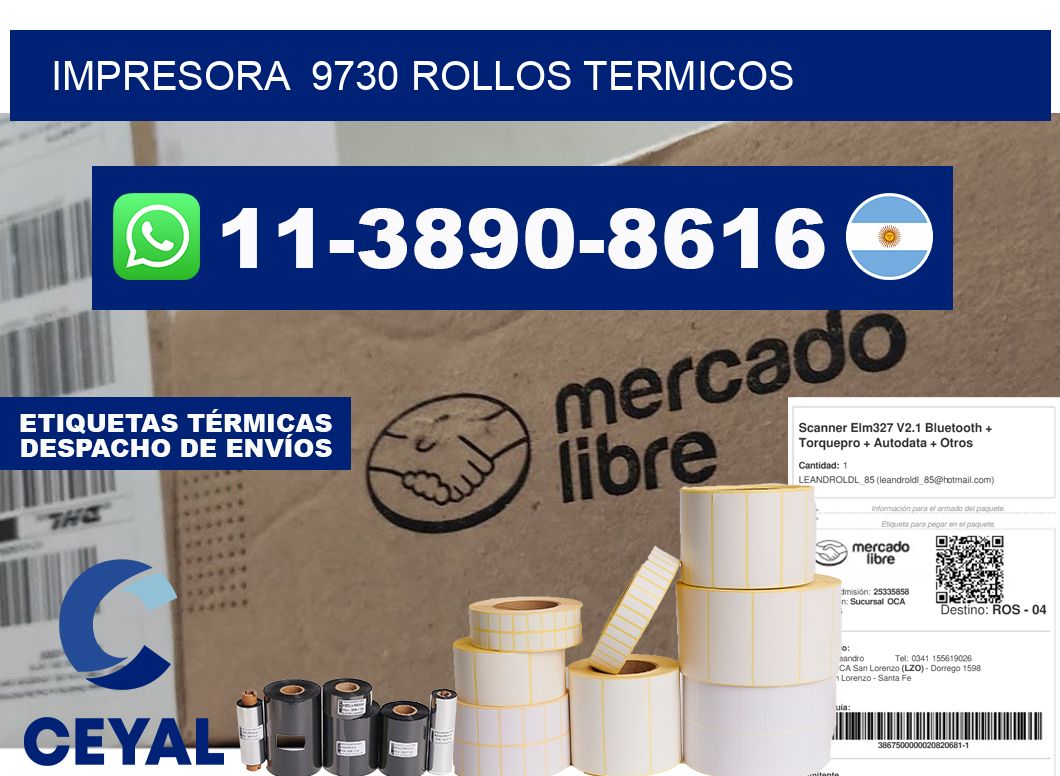 impresora  9730 rollos termicos