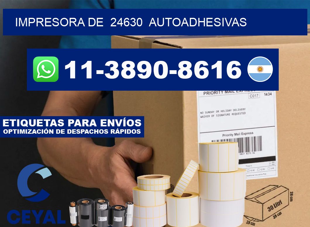 impresora de  24630  autoadhesivas