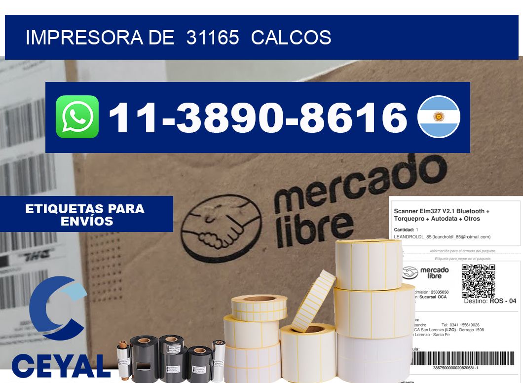 impresora de  31165  calcos
