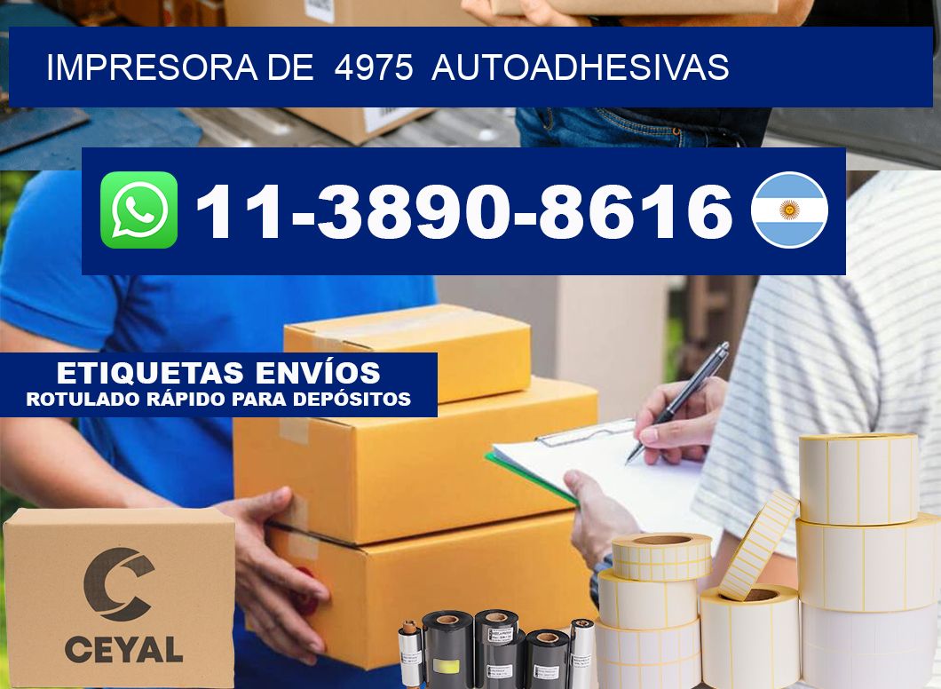 impresora de  4975  autoadhesivas