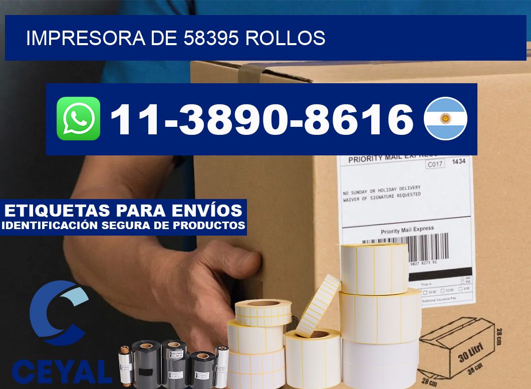 impresora de 58395 rollos
