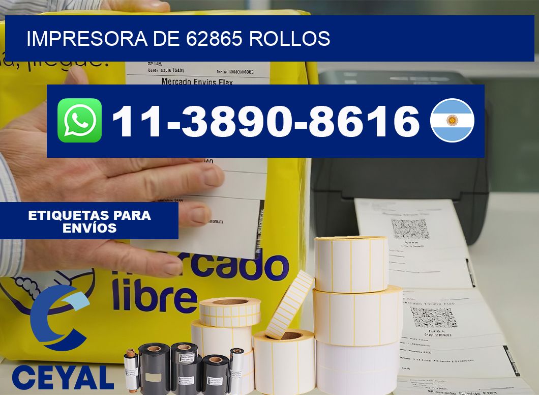 impresora de 62865 rollos