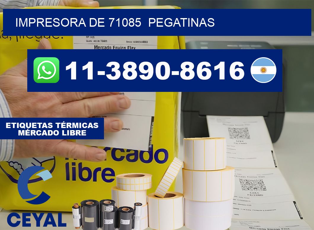 impresora de 71085  pegatinas
