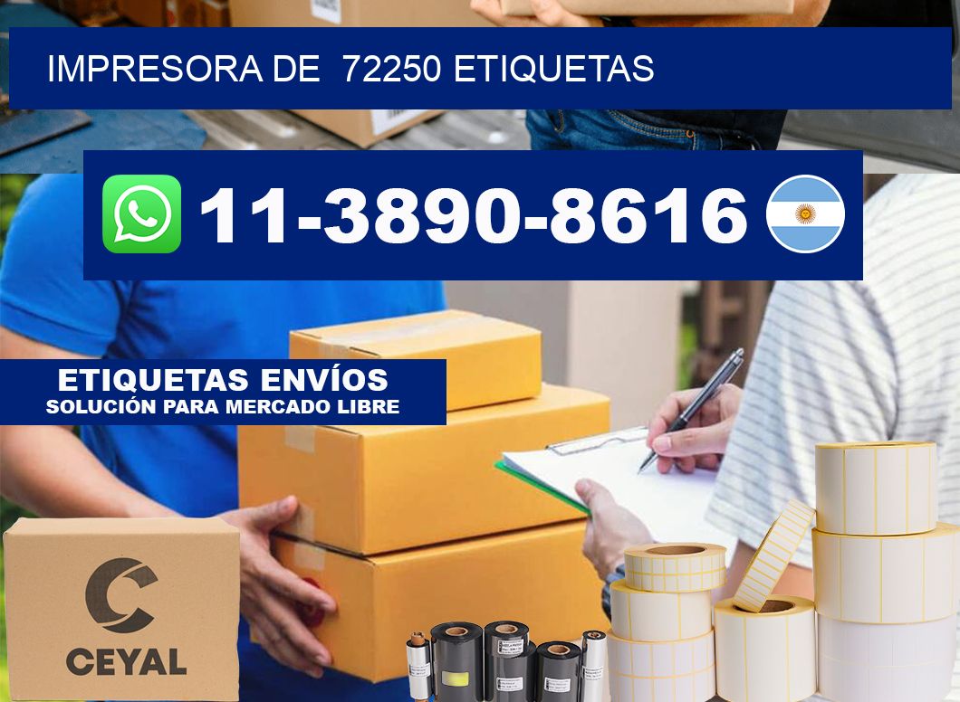 impresora de  72250 etiquetas