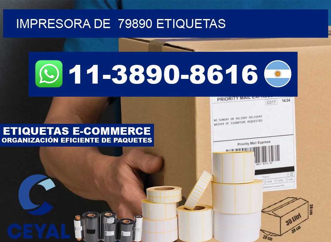 impresora de  79890 etiquetas