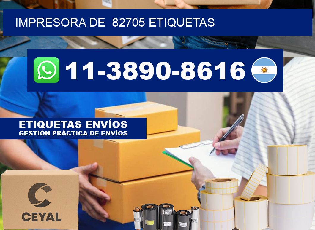 impresora de  82705 etiquetas