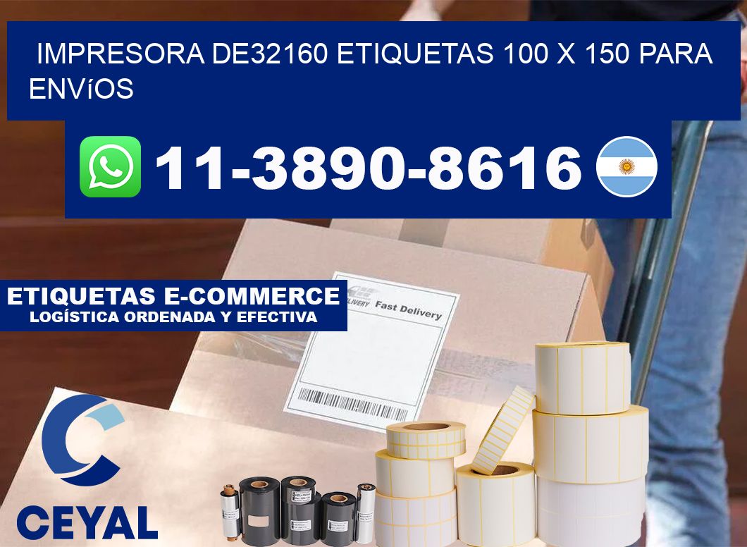 impresora de32160 etiquetas 100 x 150 para envíos
