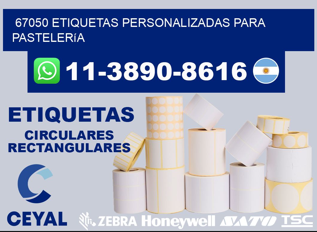 67050 etiquetas personalizadas para pastelería