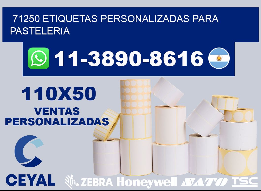 71250 etiquetas personalizadas para pastelería