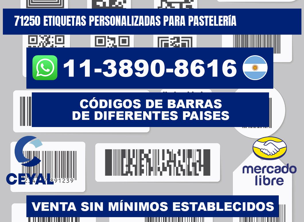 71250 etiquetas personalizadas para pastelería