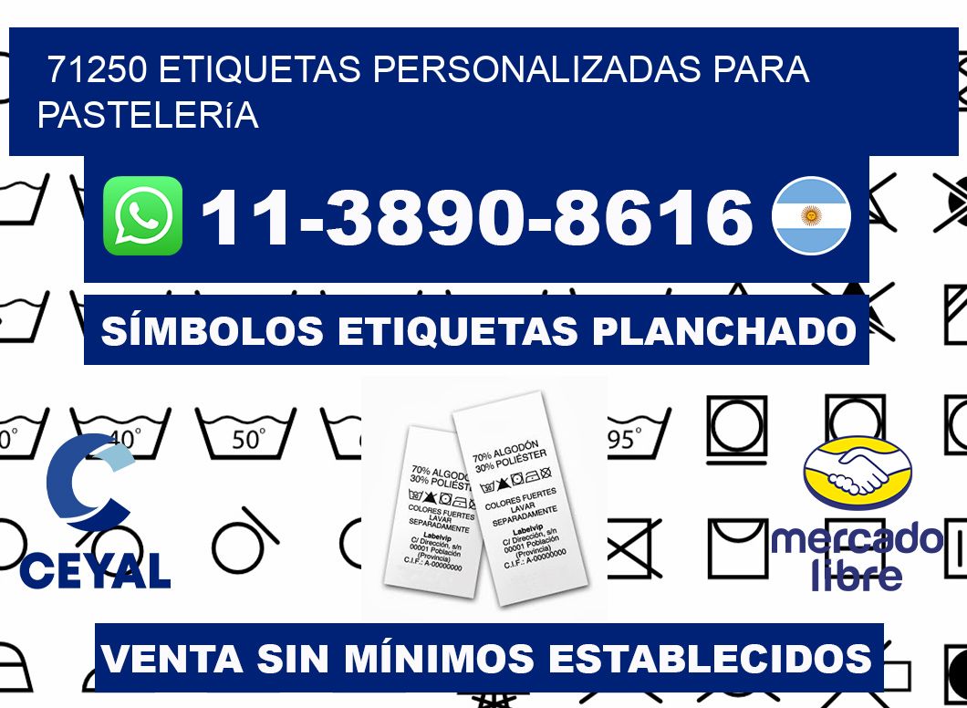 71250 etiquetas personalizadas para pastelería