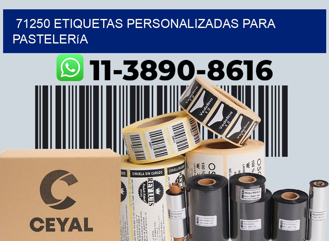 71250 etiquetas personalizadas para pastelería