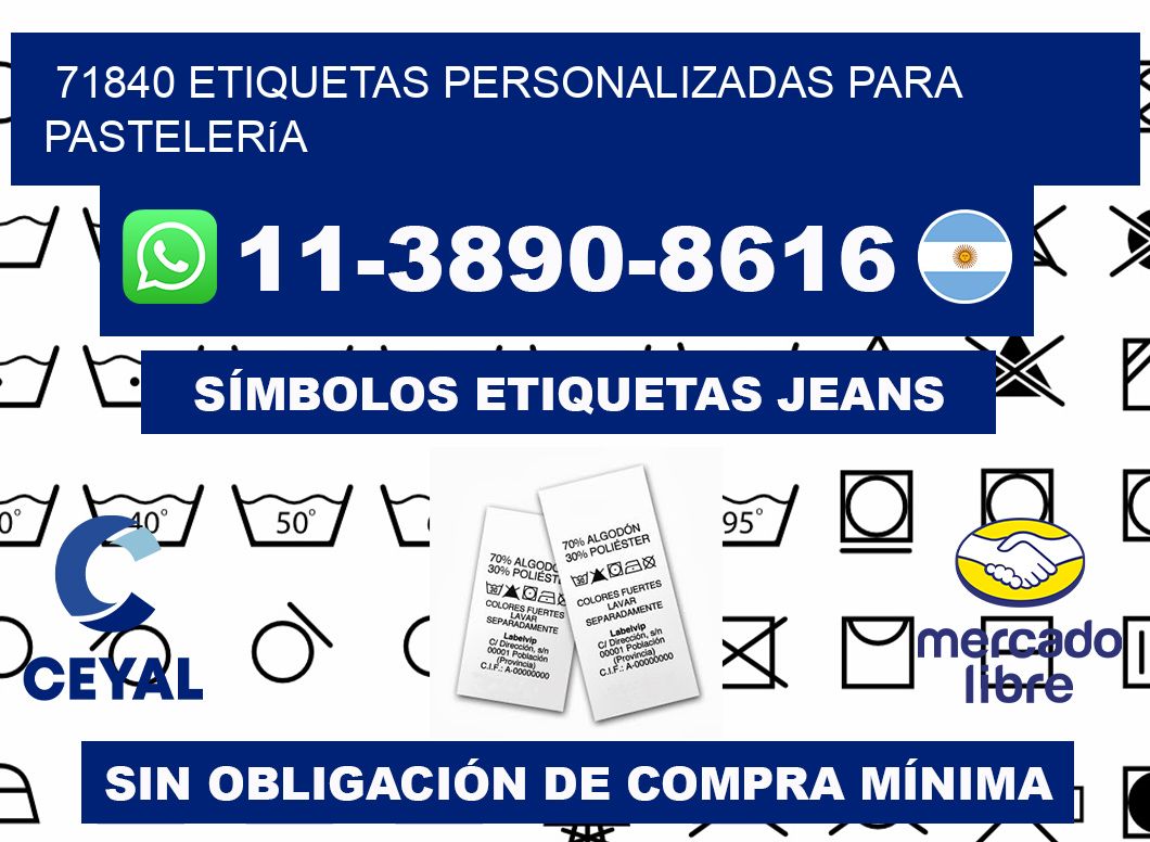71840 etiquetas personalizadas para pastelería