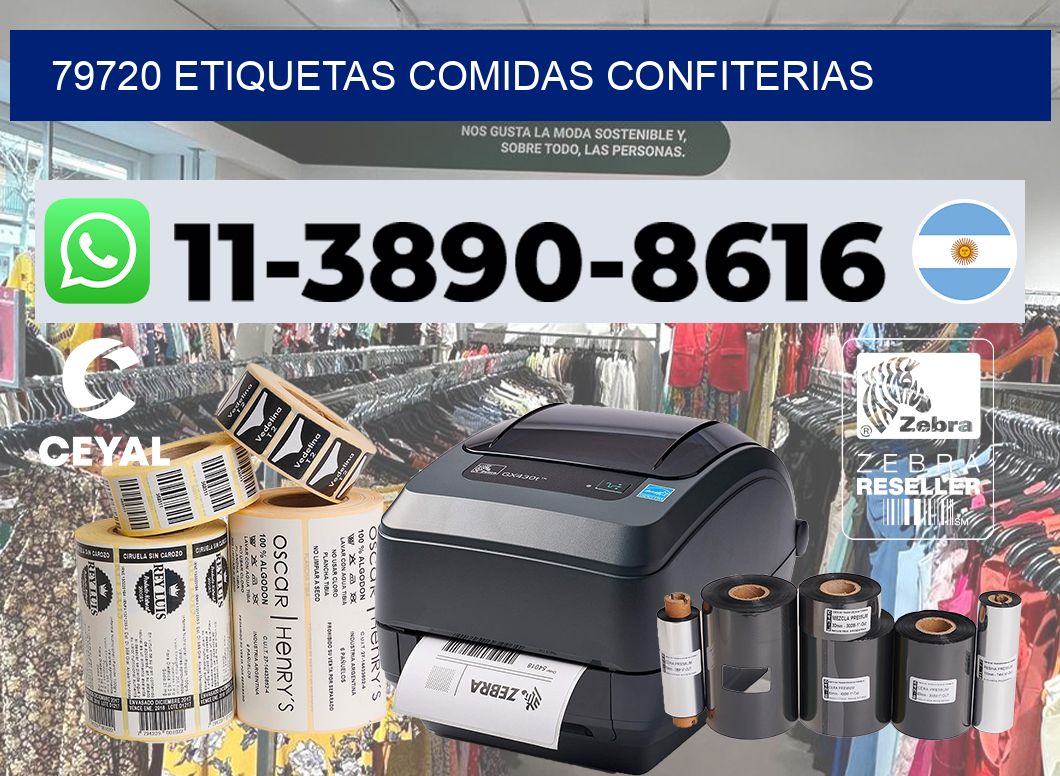 79720 etiquetas comidas confiterias