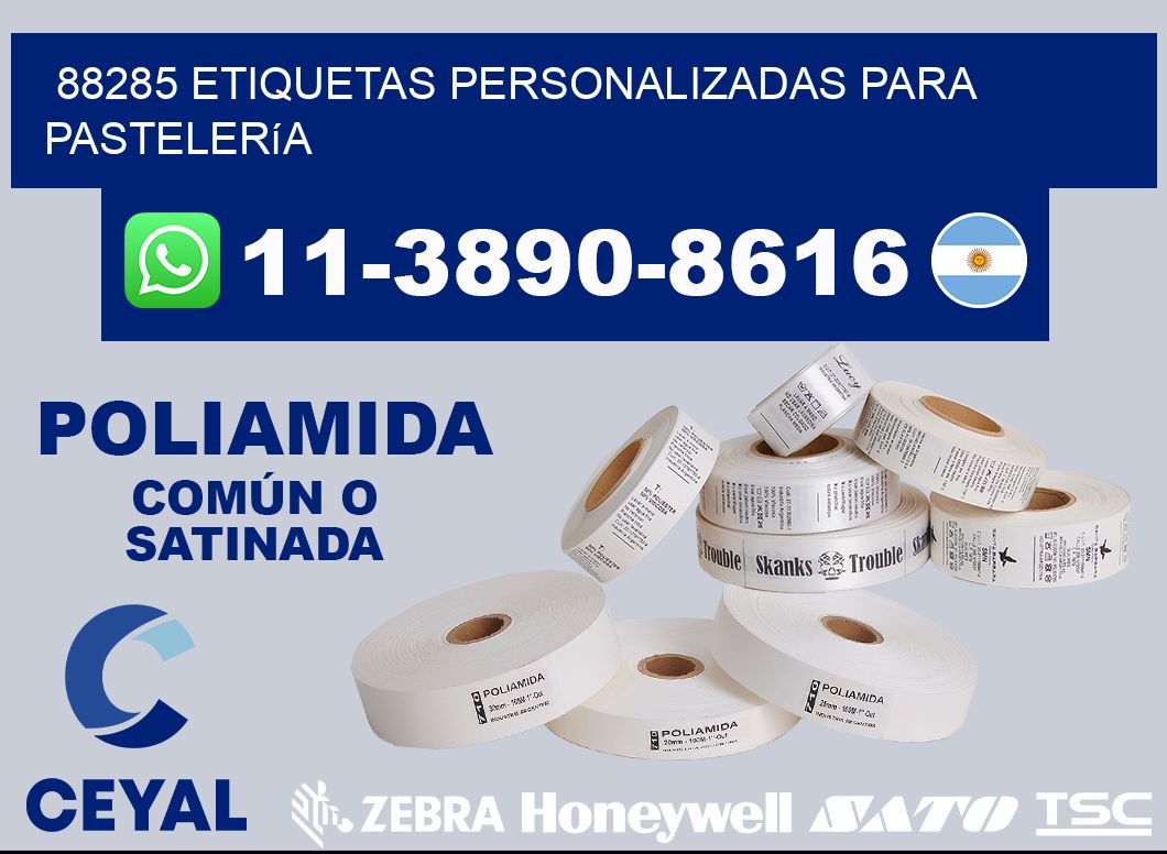 88285 etiquetas personalizadas para pastelería