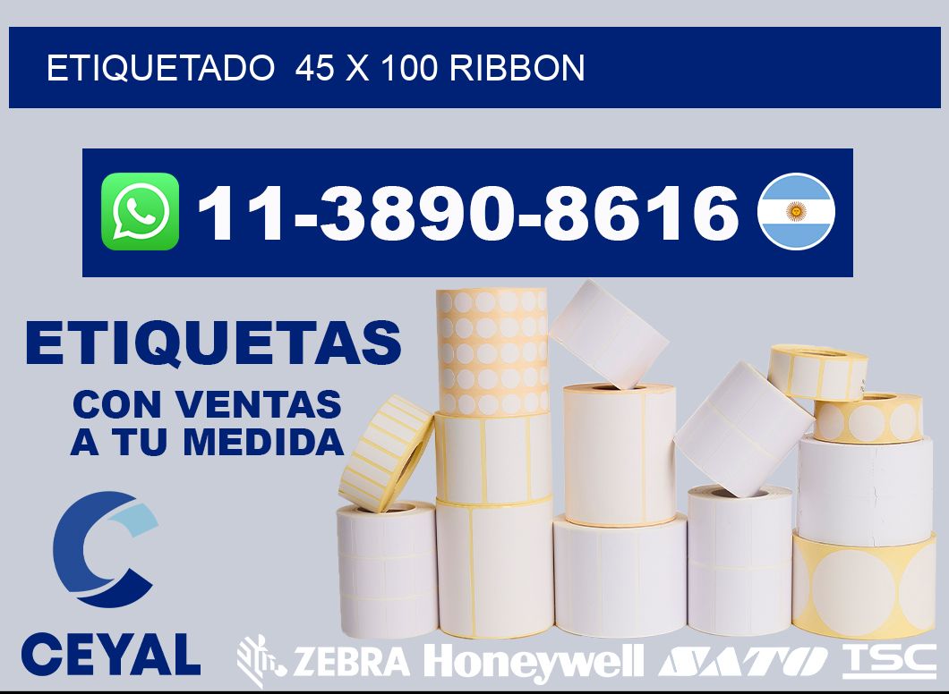 Etiquetado  45 x 100 ribbon
