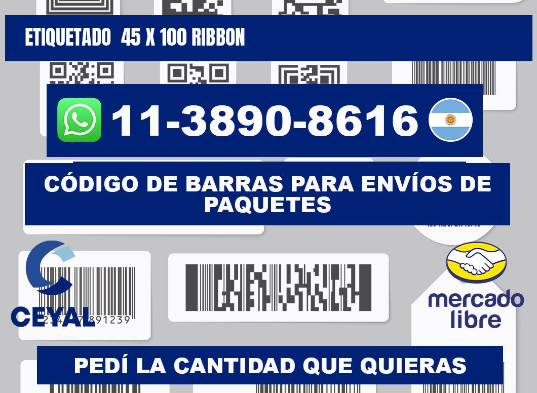 Etiquetado  45 x 100 ribbon