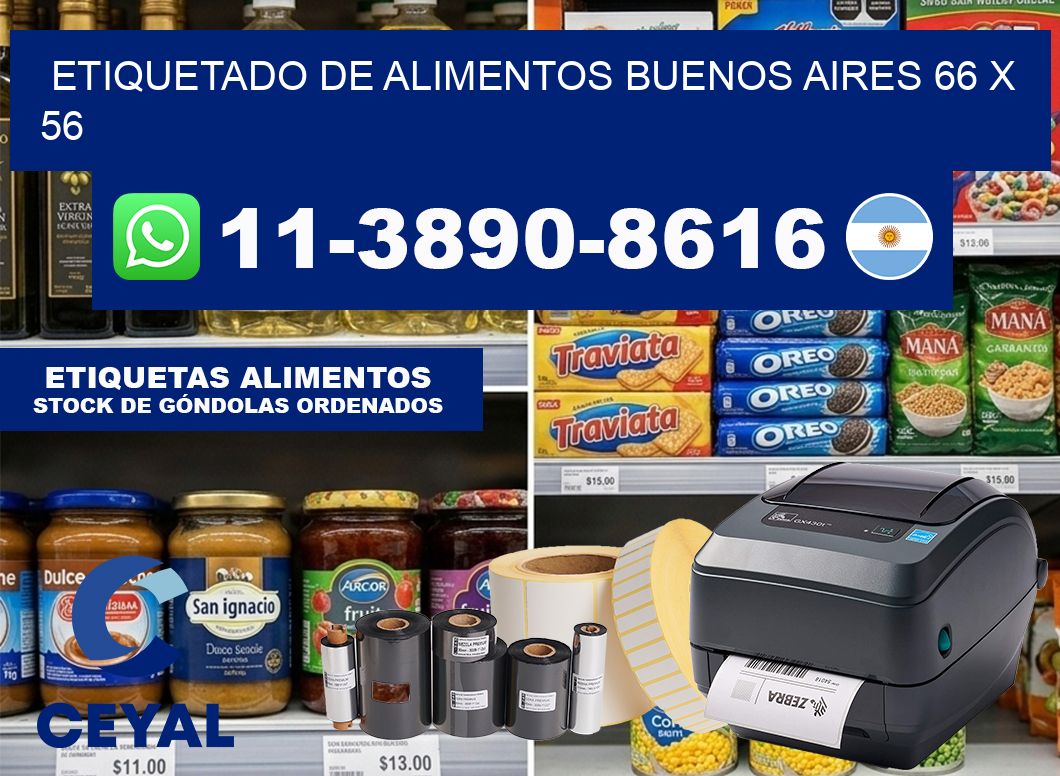 Etiquetado de alimentos buenos aires 66 x 56