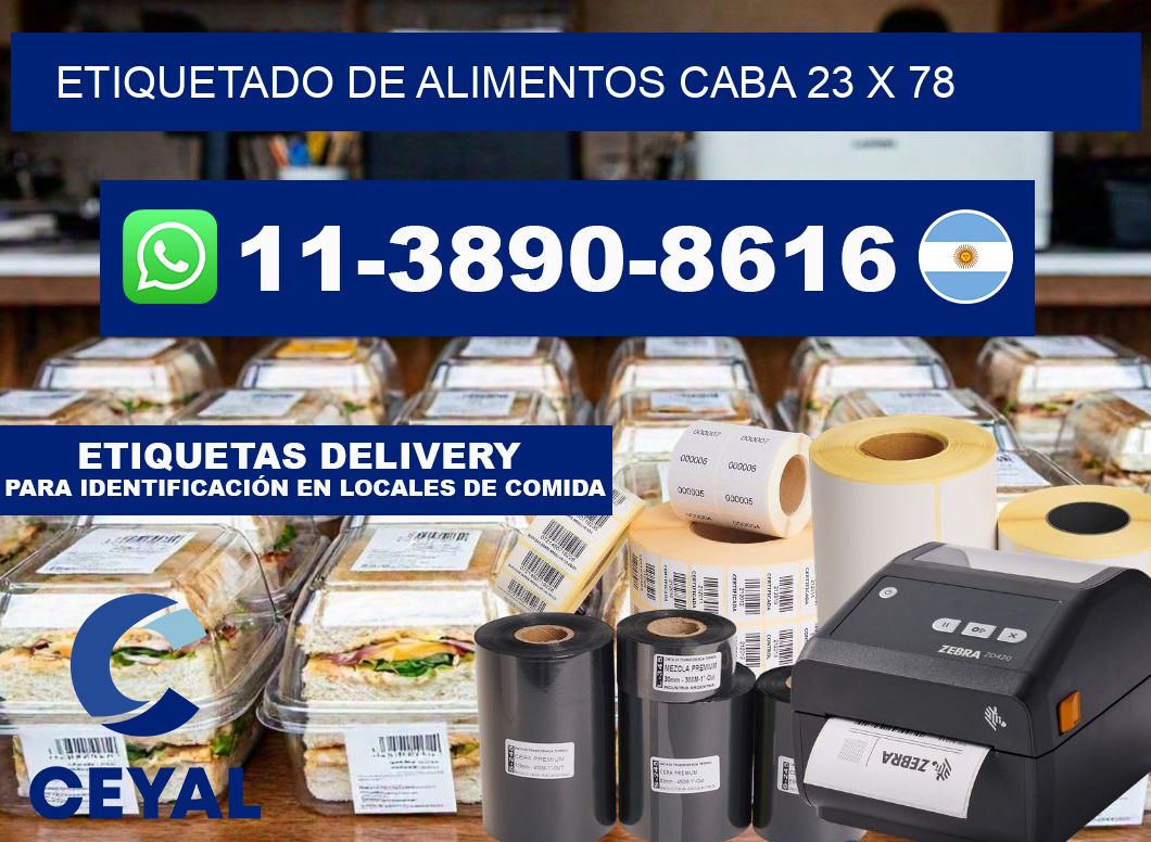 Etiquetado de alimentos caba 23 x 78