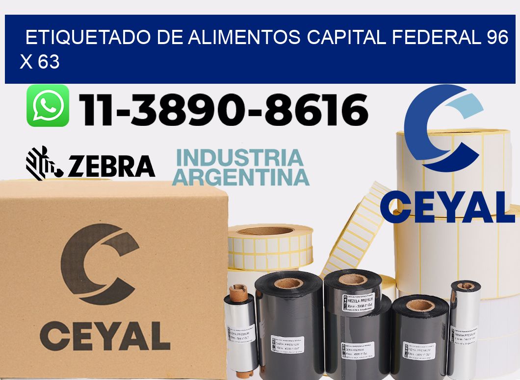 Etiquetado de alimentos capital federal 96 x 63