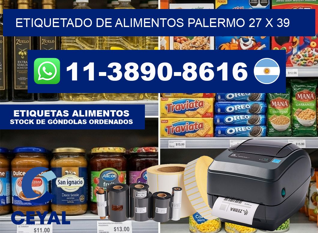 Etiquetado de alimentos palermo 27 x 39