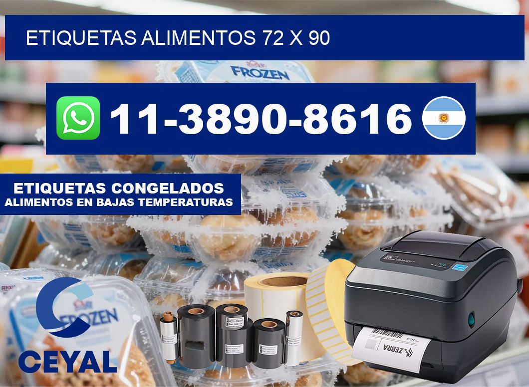 Etiquetas alimentos 72 x 90