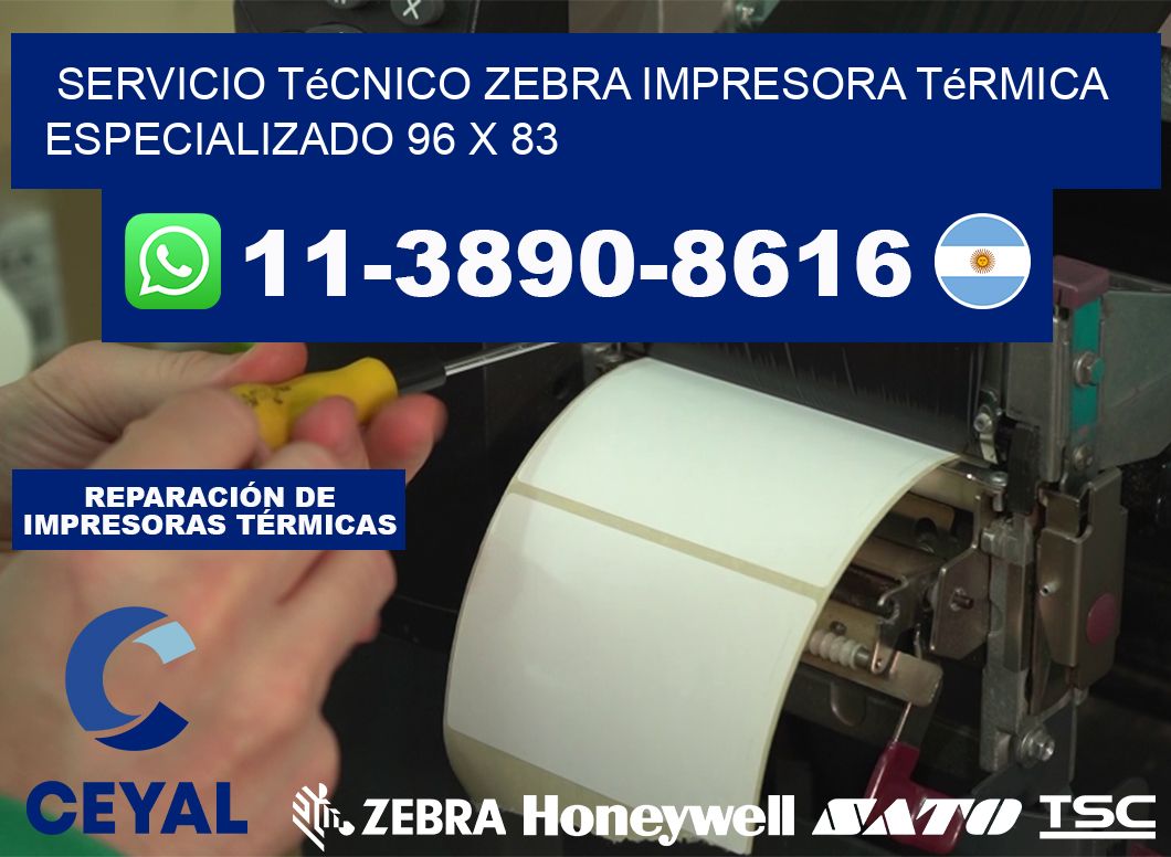 Servicio Técnico Zebra Impresora Térmica Especializado 96 x 83