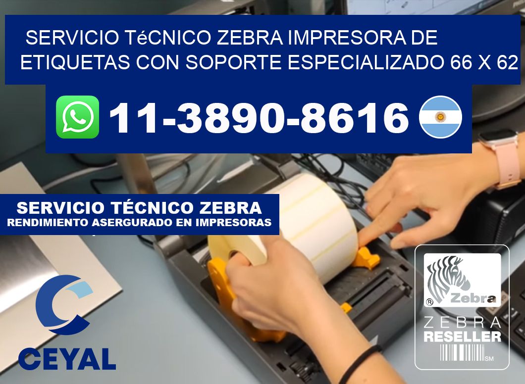Servicio Técnico Zebra Impresora de Etiquetas con Soporte Especializado 66 x 62