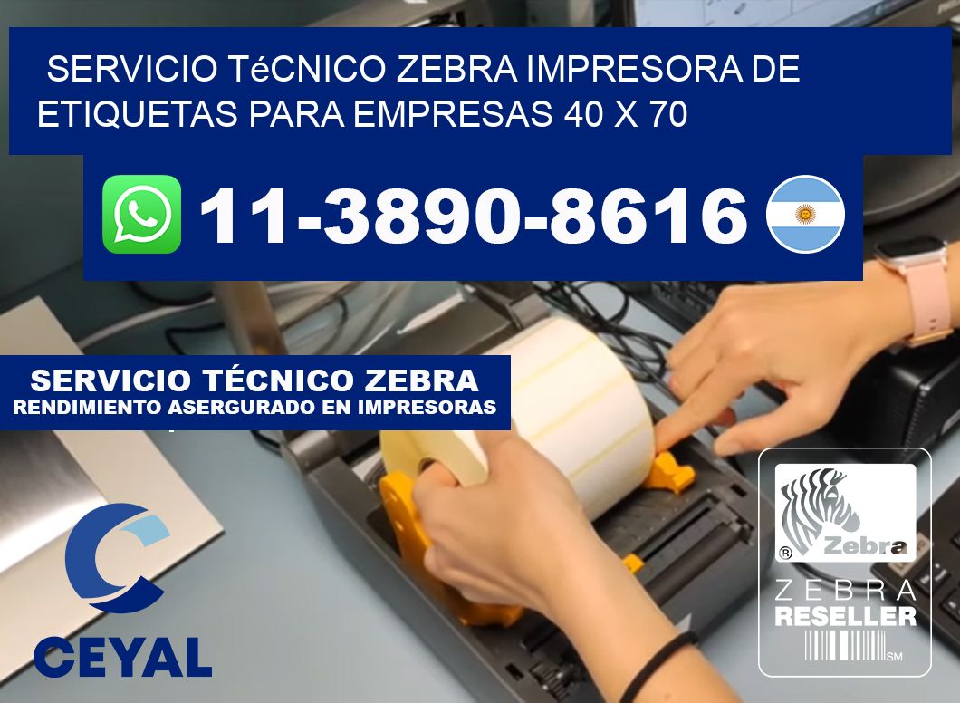 Servicio Técnico Zebra Impresora de Etiquetas para Empresas 40 x 70