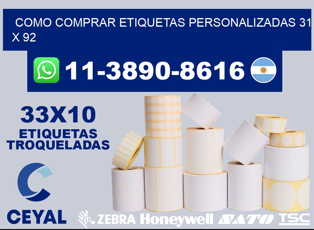 como comprar etiquetas personalizadas 31 x 92